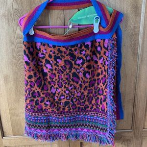 Farm Rio NWT Red Ainika Tapestry Sweater Skirt